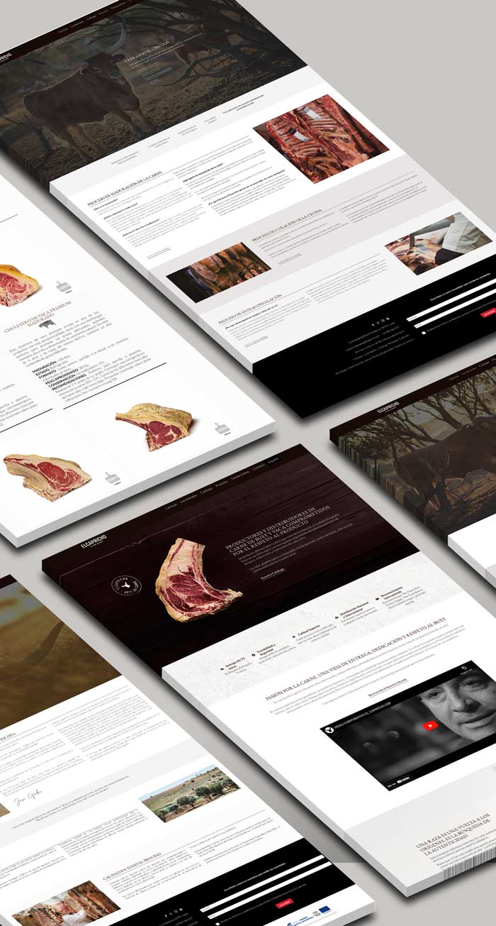Diseño web Cárnicas El Capricho