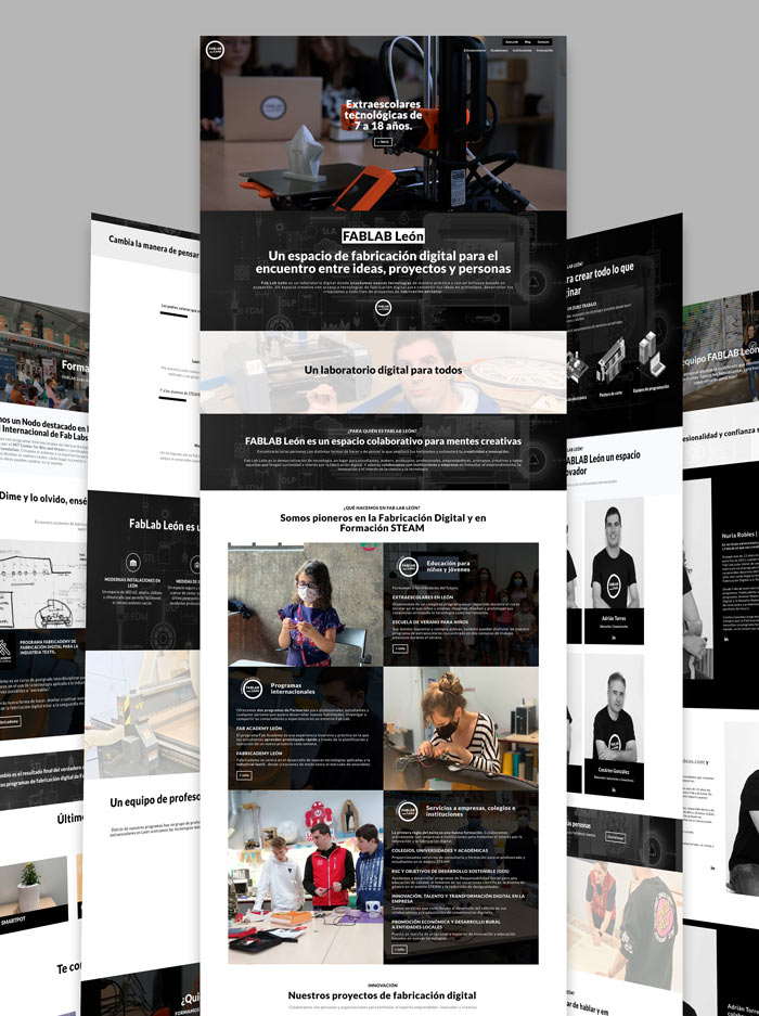 Diseño web Fab Lab León