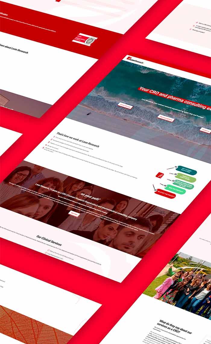 Diseño web Pharma Leon Research Diseño web Pharma Leon Research