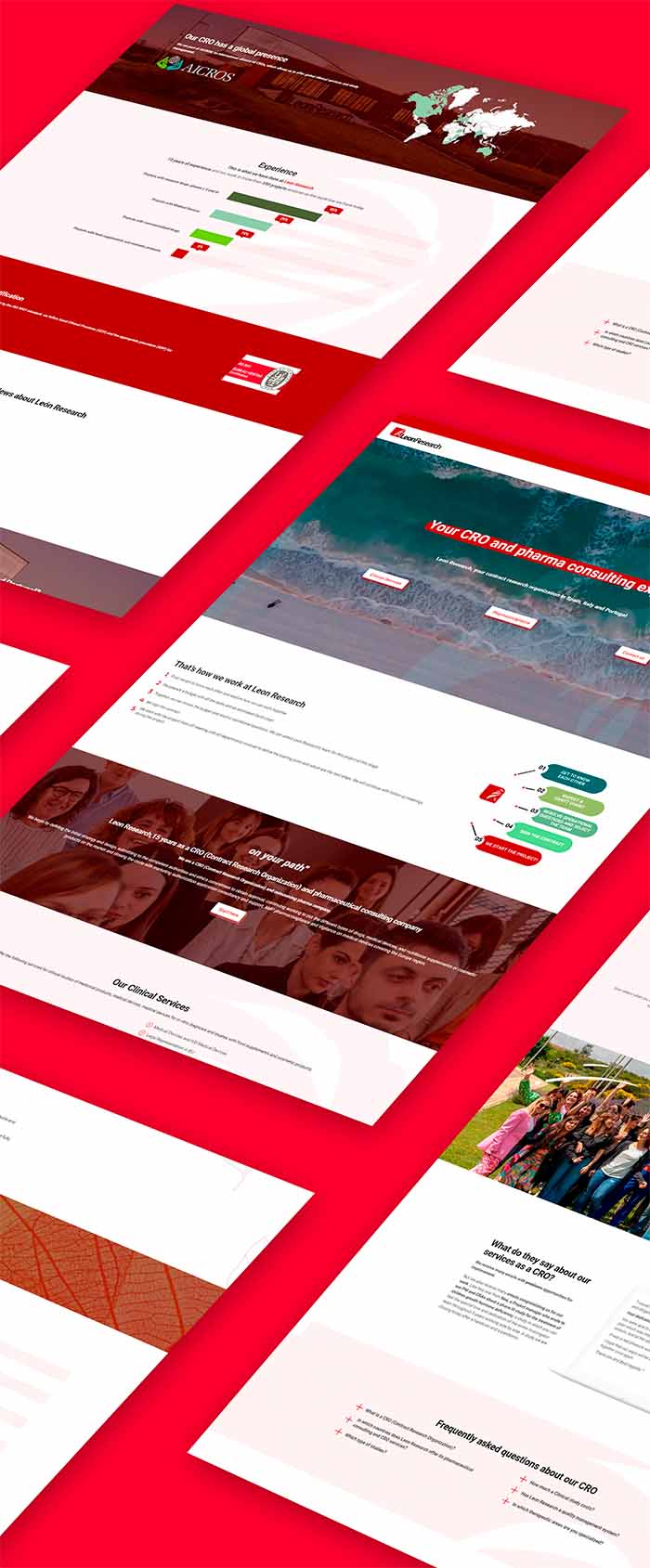 Diseño web Pharma Leon Research