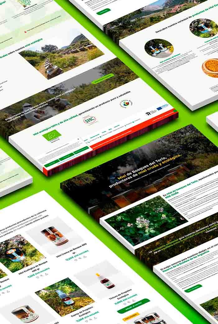 Diseño web Miel de bosques del Torio Diseño web Miel de bosques del Torio