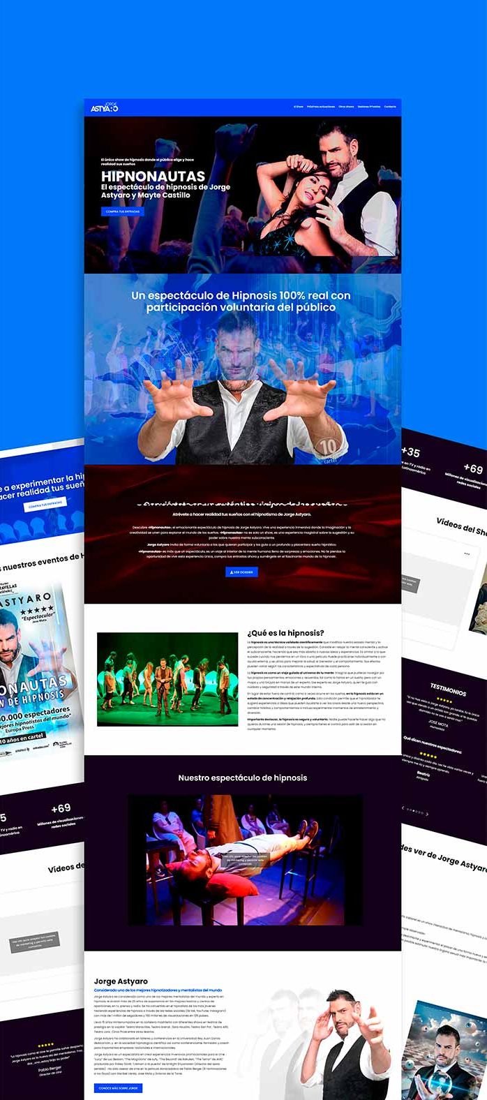 Diseño web Hipnonautas Jorge Astyaro