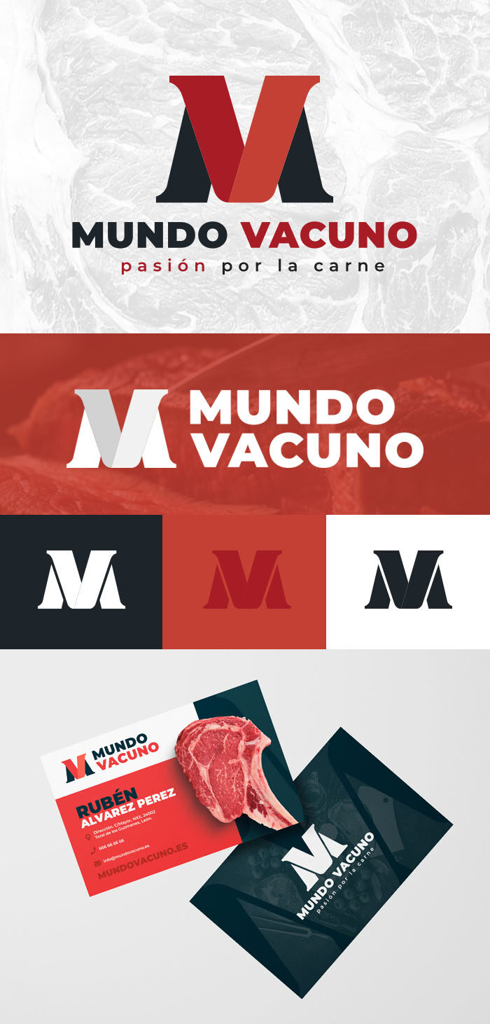 Diseño logo Mundo Vacuno · agencia de diseño gráfico