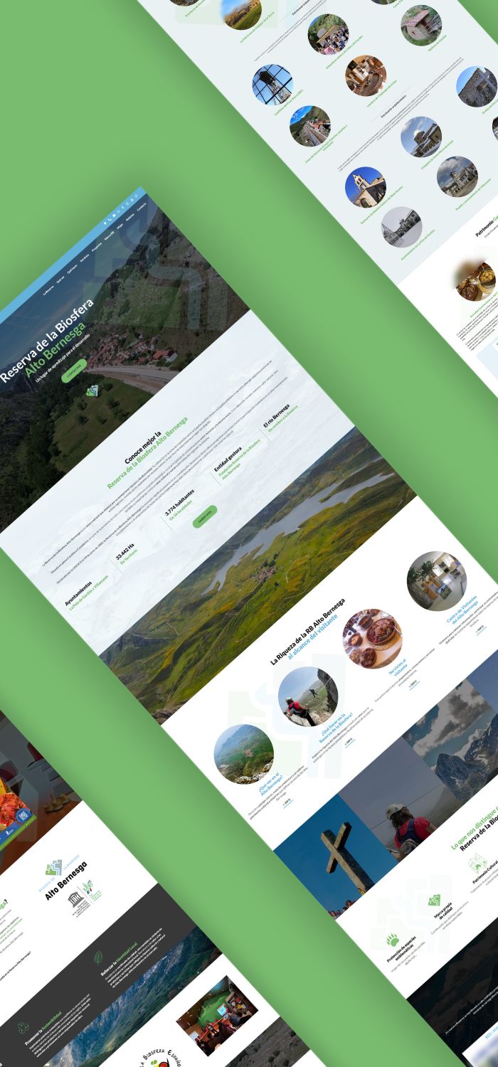 Reserva de la Biosfera Alto Bernesga · Diseño web