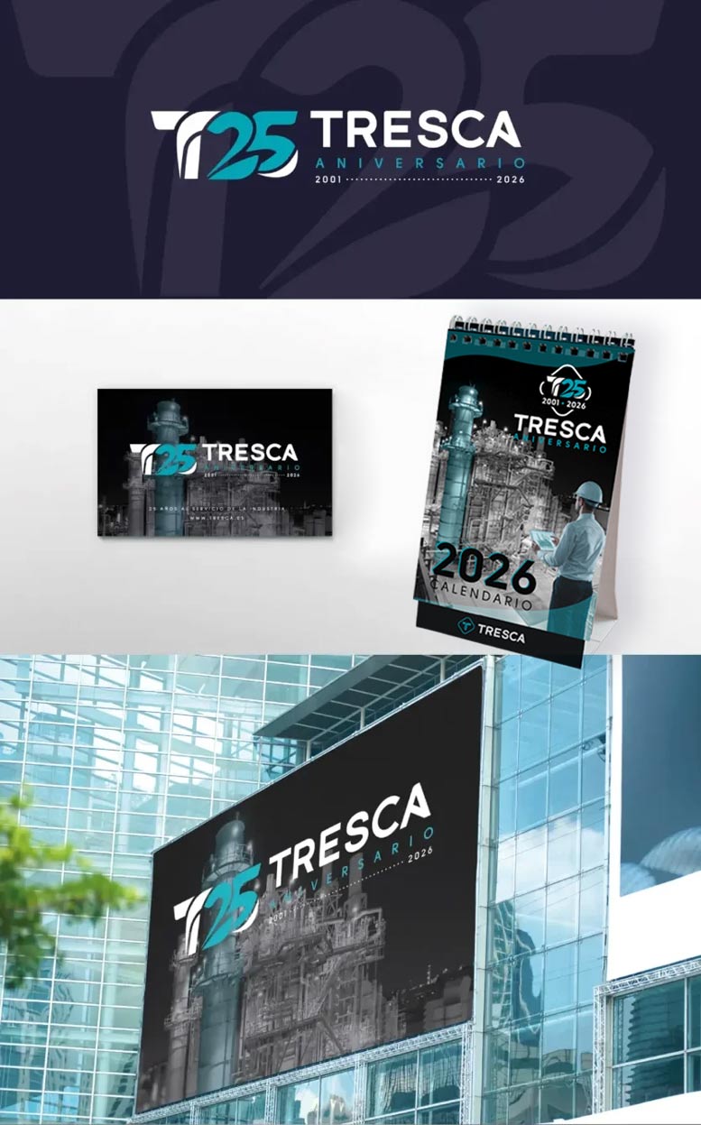 Tresca 25 aniversario · Diseño logo
