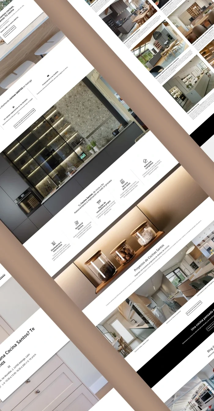 Diseño web Cocinas Santos Astorga Diseño web Cocinas Santos Astorga