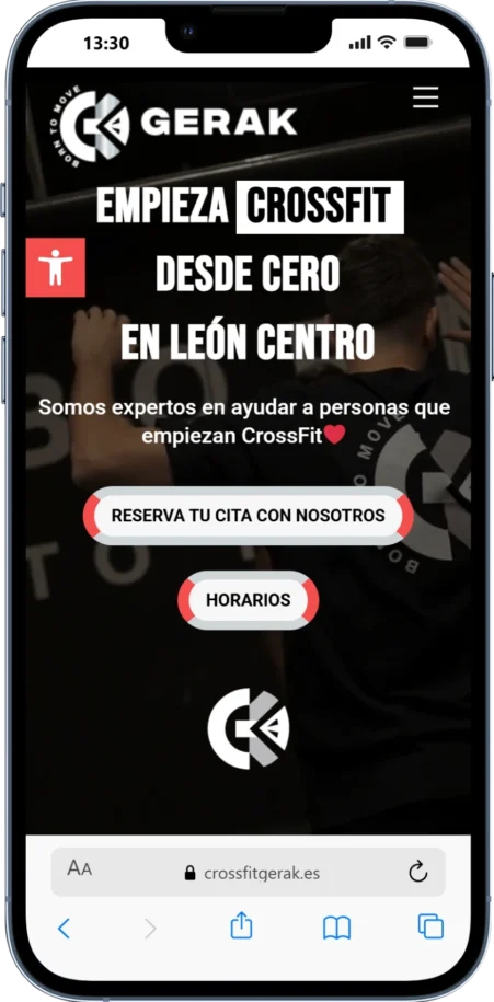 Mockup web Crossfit Gerak Mockup web Crossfit Gerak