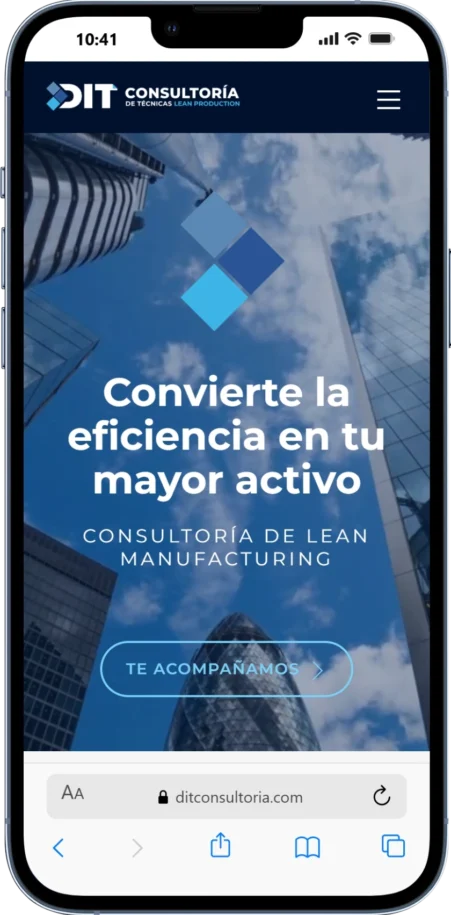 Mockup web DIT Consultoría Mockup web DIT Consultoría
