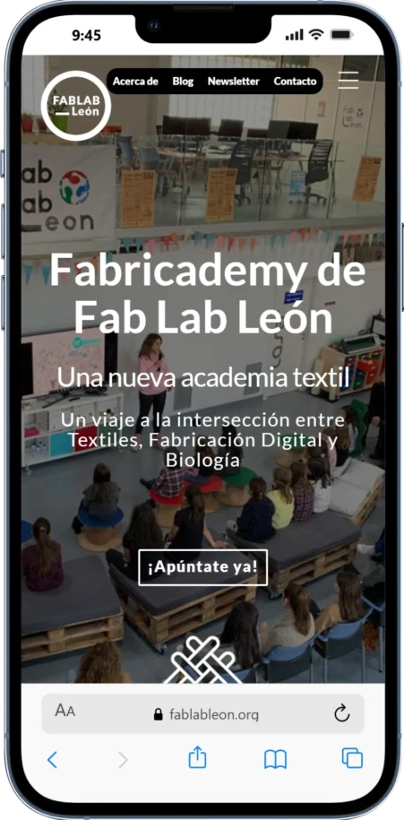 Mockup web FabLab León