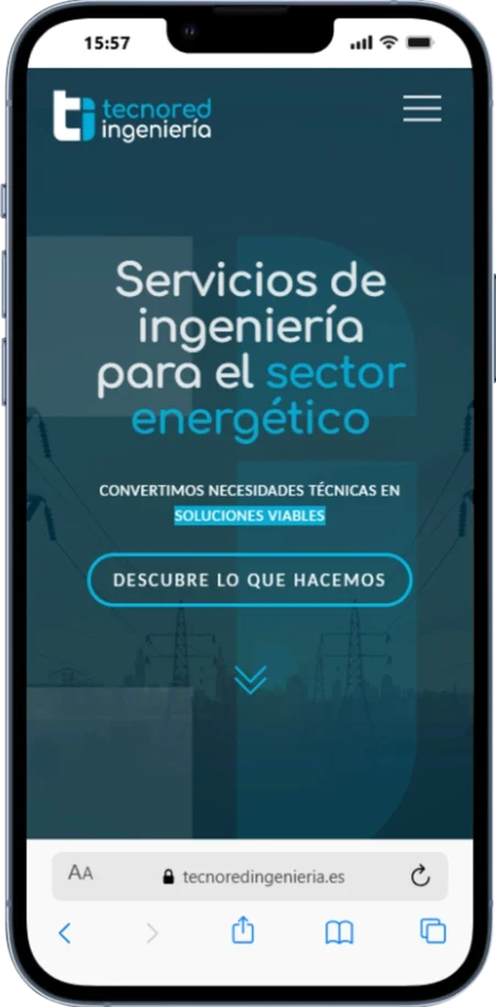 Mockup web Tecnored Ingeniería Mockup web Tecnored Ingeniería