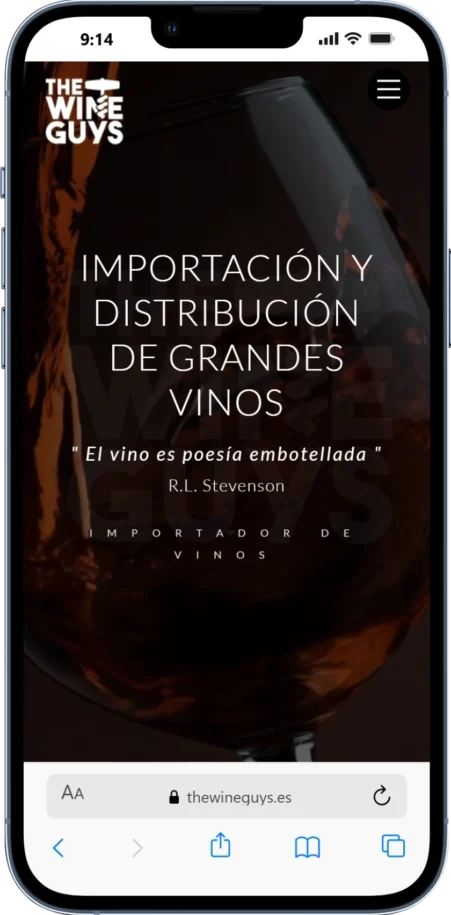 Mockup web The Wine Guys Mockup web The Wine Guys