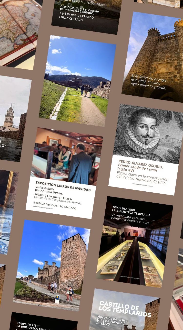 Castillo de los Templarios mockup redes sociales