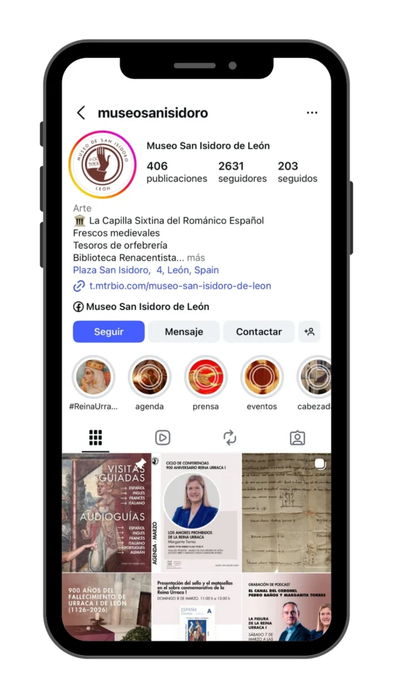 Mockup redes sociales Museo de San Isidoro Mockup redes sociales Museo de San Isidoro