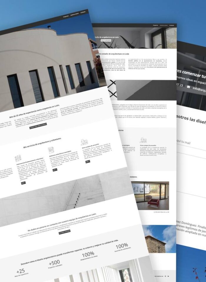 Arquitecto Javier Martínez · Diseño web