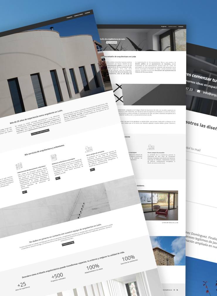 Arquitecto Javier Martínez · Diseño web