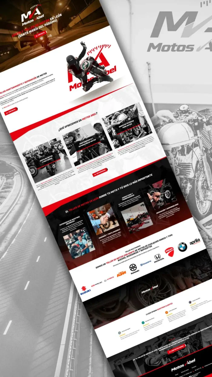 Motos Abel · Diseño web