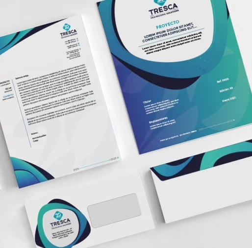 Papelería Tresca · Agencia de diseño gráfico