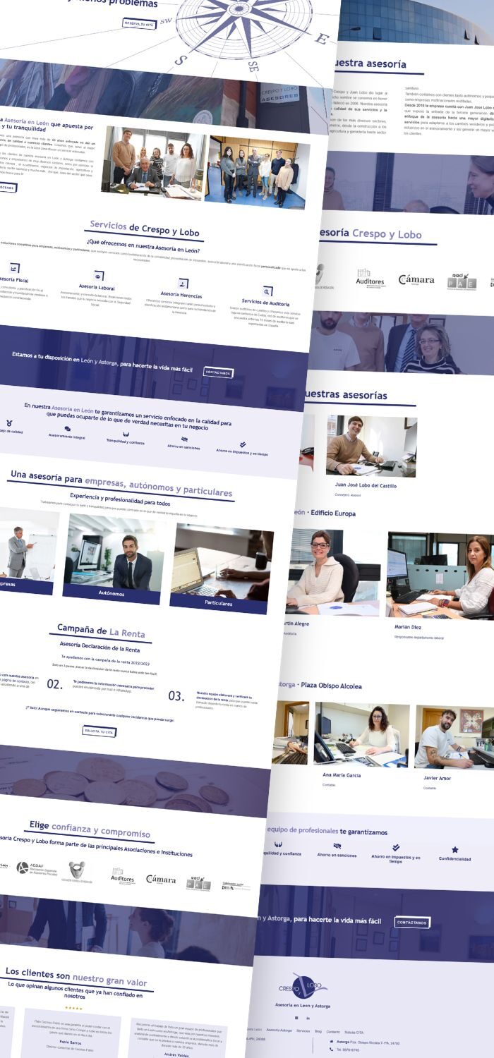 Crespo y Lobo · Diseño web