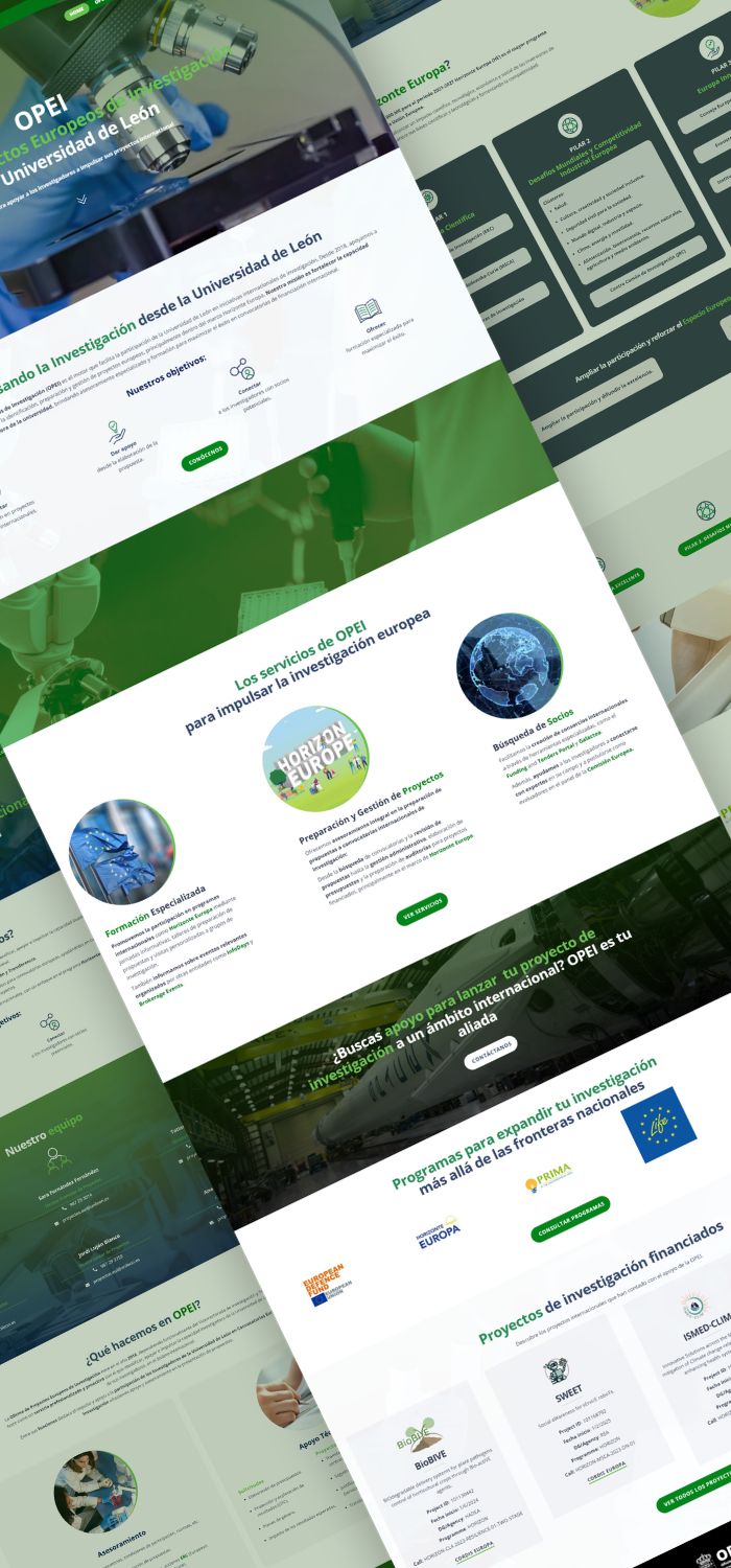 OPEI · Diseño web