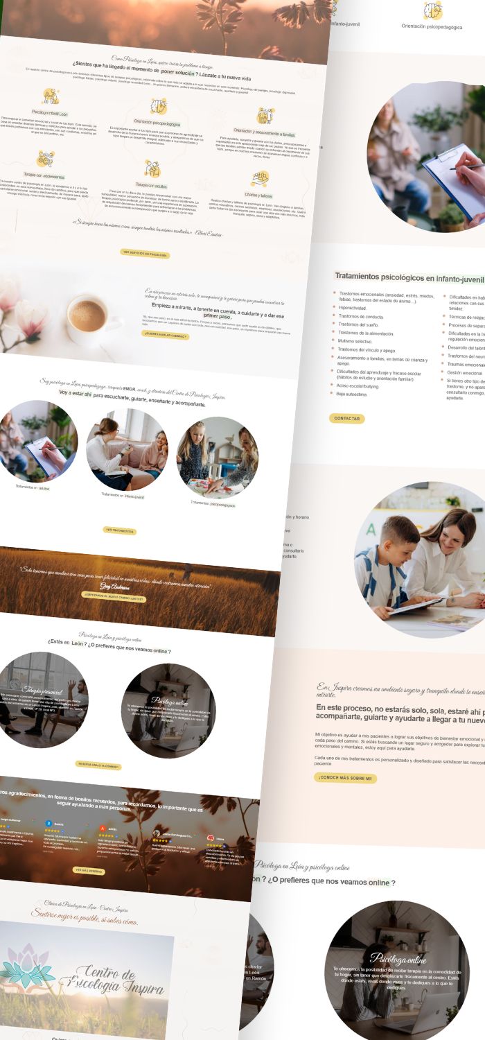 Centro Inspira · Diseño web