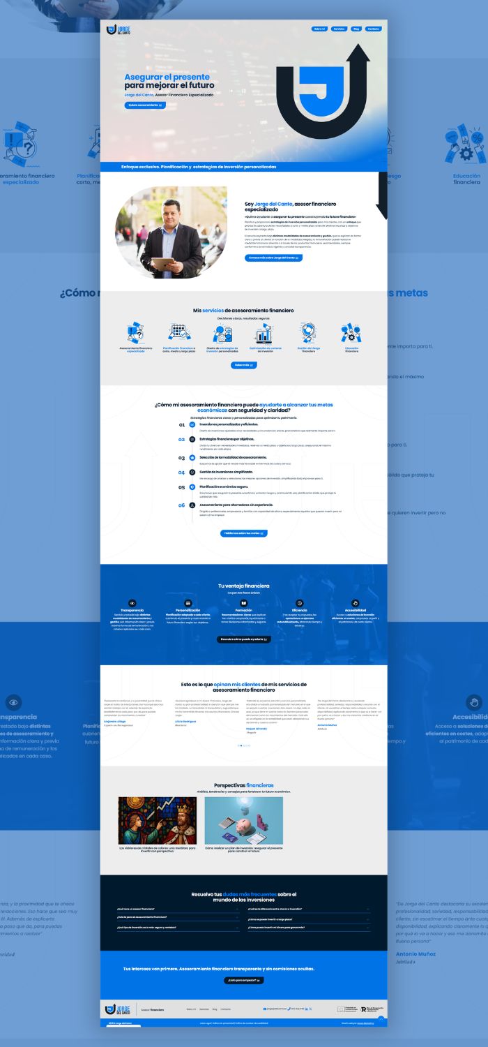 Jorge del Canto · Diseño web