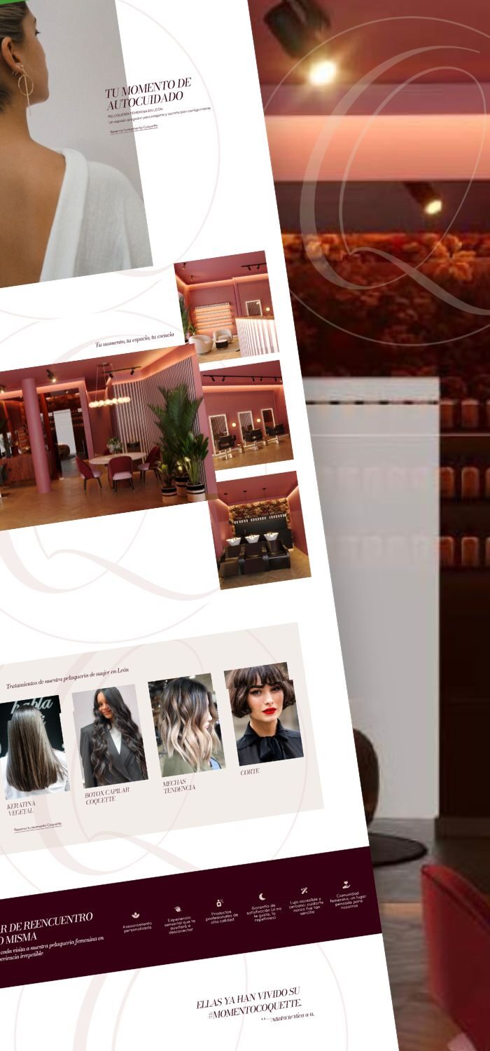 Momentos Coquette · Diseño web
