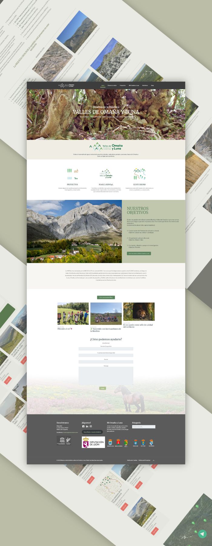 Reserva de la Biosfera Valles de Omaña y Luna · Diseño web
