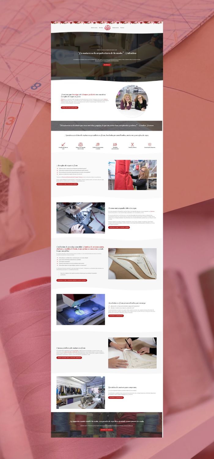 Te lo Coso · Diseño web
