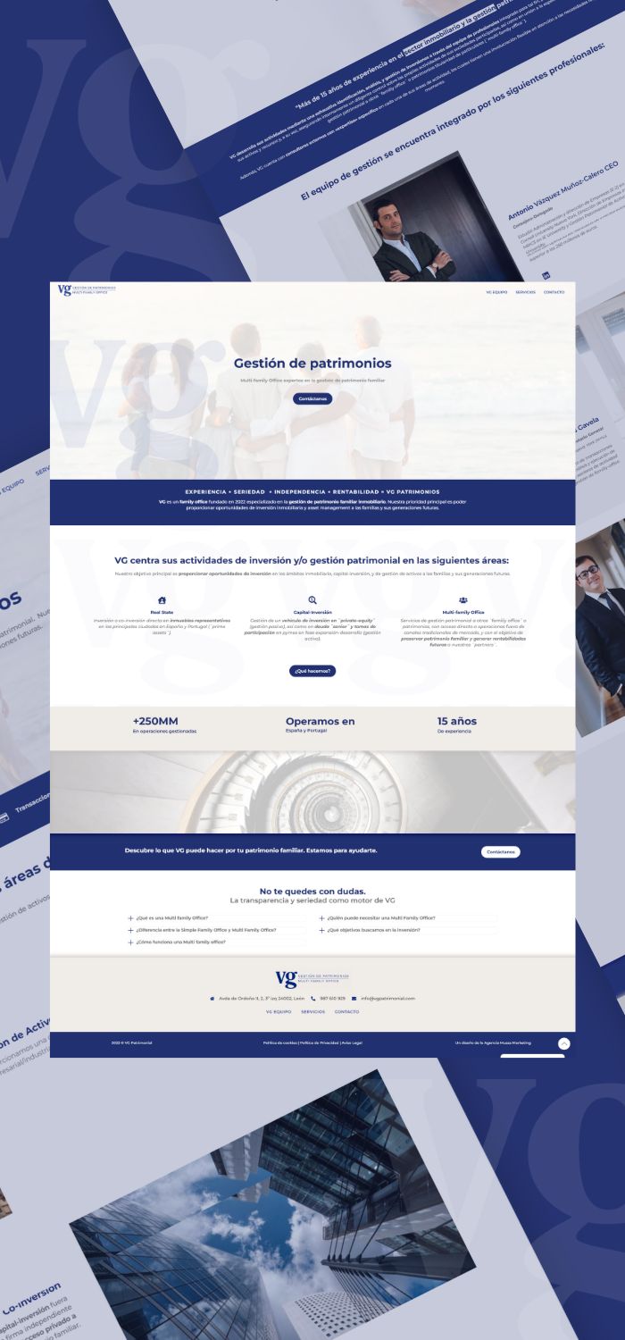 VG Patrimonial · Diseño web